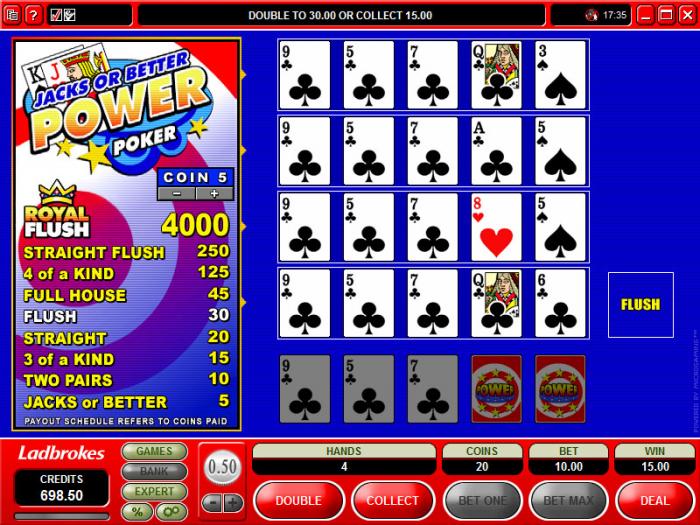 Variantes video poker